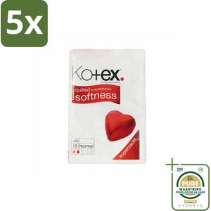 5 x Kotex – Maxi Maandverband – Normal – 18 stuks per verpakking - Grootverpakking - Maandverband - Menstruatie - Comfort - Bescherming - Superabsorberend