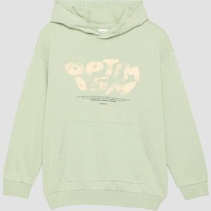 Sweater - Oversized - Zwart - Sweatstof - Capuchon