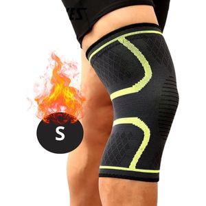 Nivard Kniebrace - Sportbrace Knie - Knee Sleeves - Knee Sleeves Powerlifting - Compressie Knie Brace - Knee Wraps - Knee Support - Dames - Heren - Comfortabel - Groen - Maat S