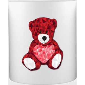 Akyol - Teddy beer Mok met opdruk - Liefdes Mok gepersonaliseerd- Valentijn cadeautje voor hem - Valentijn cadeautje voor haar - Valentijnsdag cadeau - Valentijn cadeautje love - Valentijnsdag voor mannen