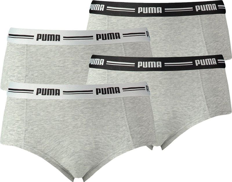 Puma - Broekje - Verpakking van 4 - Sportieve Mini Shorts - Zacht Katoenen Materiaal