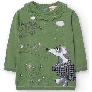 Boboli - Knitwear - Jurk - Groen - Gebreid - Voor Babymeisjes van 12 maanden tot 8 jaar