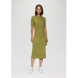 Jerseyjurken - Regular Fit - Knoop - Ronde Hals - Korte Mouwen - Elastische Kwaliteit