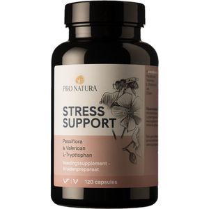 Pro Natura B.V. - Stress Support - Natuurlijk Kalm - Kruiden - Vitamines - Mineralen - 120 capsules