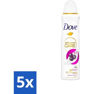 Dove - Deospray - Acai Bes & Waterlelie - 150 ml - Bulkverpakking - 5 stuks