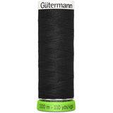 Gütermann allesnaaigaren rPET - 100m - zwart - kleur 000