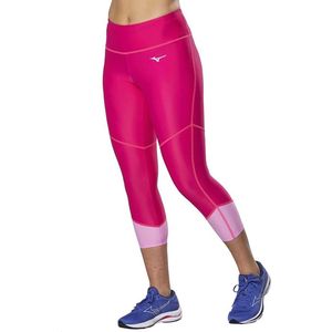 Mizuno Damen Fitness Artikel Damen Leggins 3/4 Tight Peacock 186102 Peacock Pink-M