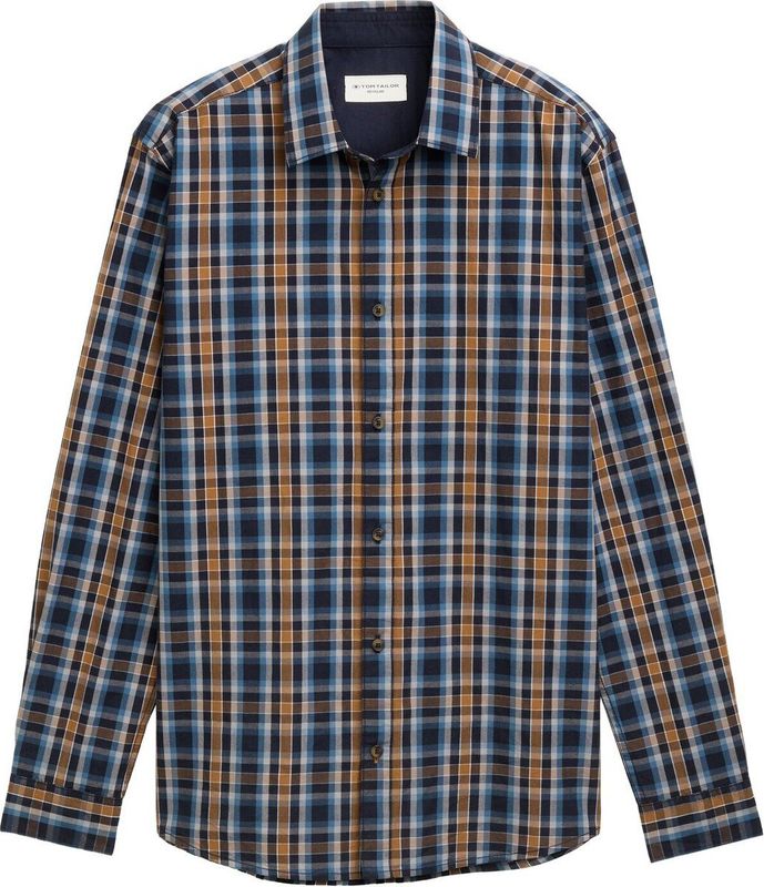 Tom Tailor Regular fit overhemd met geruit patroon