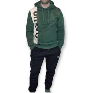 Umbro heren katoenen trainingspak set van sport broek en een sweater met capuchon gevoerd Maat S