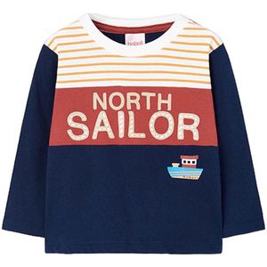 Boboli Knit T-shirt Met Lange Mouwen Blauw 6 Years Jongens,Meisjes