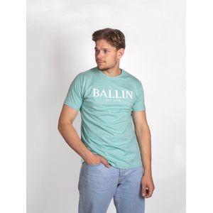 Ballin - T-shirt - Mint - Katoen - Slim-fit