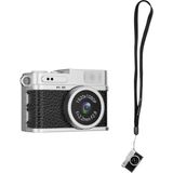 Easypix MiniPro XS1 Digitale camera 2 Mpix Zwart, Zilver Full-HD video-opname, Met ingebouwde flitser, Geïntegreerde ac