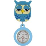 Fako® - Verpleegstershorloge - Zusterhorloge - Verpleegster Horloge - 3D Roller - Uiltje Blauw