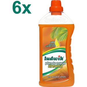 Ludwik - Care - Parket- en Houtreinigingsvloeistof - 6x 1 L - Voordeelverpakking