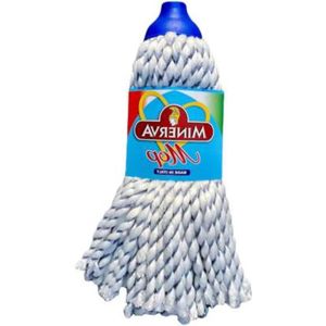 Stof/Weefsel Wit One Size Minerva Mop Arrotix met Lange Handgreep
