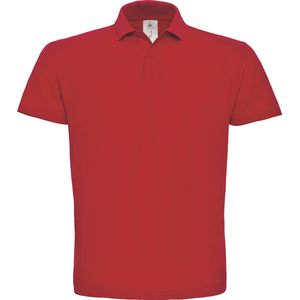 Unisex Polo 'ID.001' Rood merk B&C Collectie maat S