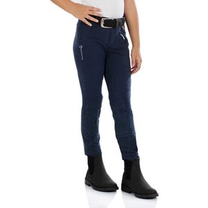Equestro Leilani Kinder Paardrijbroek Blauw 10 Years Jongens,Meisjes