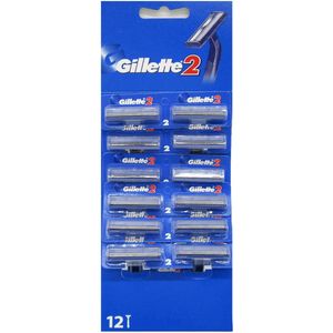 Gillette - 2 - Wegwerpscheermesjes - Voor een Comfortabele Scheerervaring - 12 Stuks