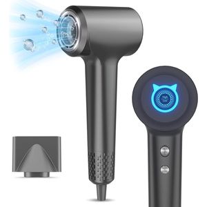 Haardroger met Ionen en Stille Motor – Snel Droog, Intelligente Thermostaat, Reisvriendelijk