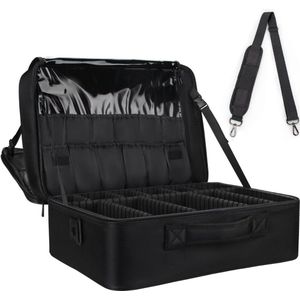 Schmink koffer - Kapperskoffer trolley - Visagie make up koffer trolley - Schminkkoffer - Beauty case - Cosmetica koffer - Ideaal voor reizen - To go