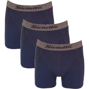 Gionettic heren boxershorts Bamboo - maat XXL - 3-pack - Uni marine