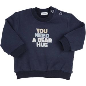 Gymp - Sweater Carbondoux ""You Need A Bear Hug"" - Navy - maat 104
