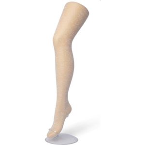 Bonnie Doon Kinder Panty met Bloemen maat 92/110 XS Off White - Meisjes Panty - Prachtig Bloem Motief - Chique - Feestelijk - Feestdagen - Kids Panty - Zeer Comfortabel - Gebroken Wit - Crème - Ivory - BP203902.250