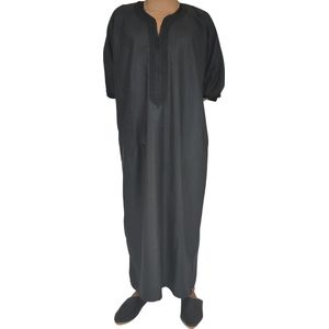 Kandora - Zwart - Marokkaanse traditionele Djellaba - Kaftan