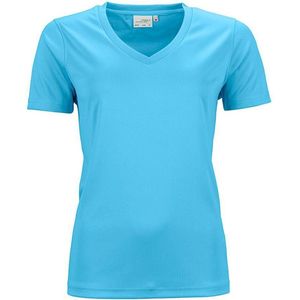 James and Nicholson Dames/dames Actief V Hals T-Shirt (Turquoise)