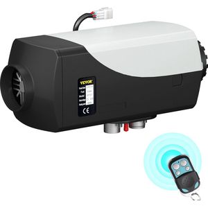 Diesel Standkachel - 12V - 8KW - Diesel Heater - met een Intelligente LCD-monitor en Afstandsbediening - Brandstoftank van 10L - Luchtverwarmer - Autoverwarming-Auto Heater-Voor Auto Vrachtwagens Camper Boot Bus Kan Aluminium Rv - Zwart & Wit