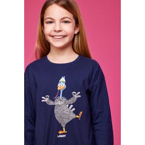 Woody Meisjes-Dames Pyjama donkerblauw - maat 24m/2Y