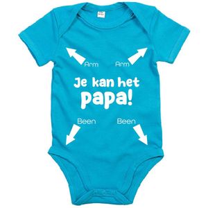 Rompertje Papa Je Kan Het-Surf Blue-3-6 Maanden