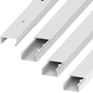 Witte PVC kabelgoot - 15x30 mm - 4 meter - 4 stuks