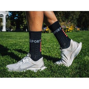 Pro Racing Socks Winter Run Hardloopsokken - Zwart/Rood