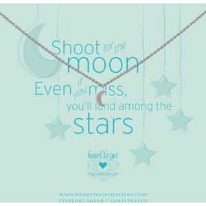 Heart to Get - S Moon Silver Ketting N247SMO15S