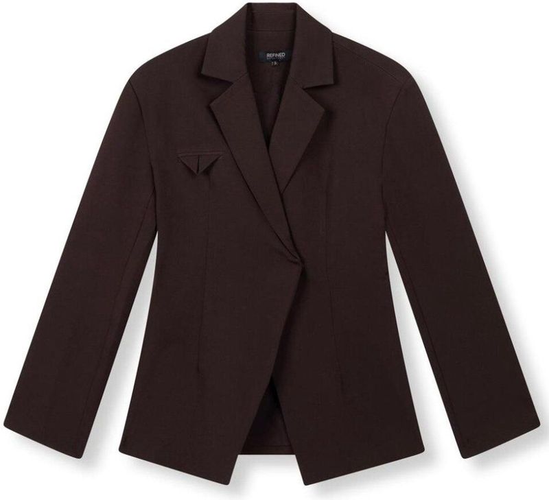 Refined Department - Blazer - Bruin - Mily Woven Fitted R2510444862