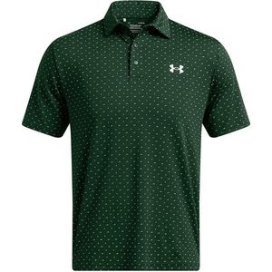 Under Armour Heren Playoff Golfpolo 3.0 Printed-Forest Green