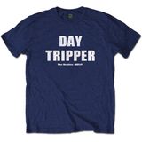 The Beatles Heren Tshirt -M- Day Tripper Blauw