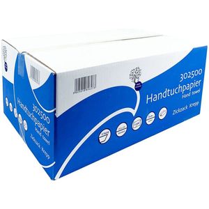 Z vouw handoekpapier - 25x23cm - 5000stk. - universeel - zigzag papier - 1 laags