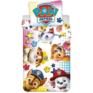 PAW Patrol Dekbedovertrek, Party - Eenpersoons - 140 x 200 + 63 x 63 cm - Polyester