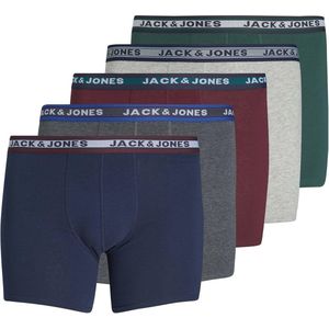 Heren Trunks 5 Pack Boxershorts - Donkergrijs Gemêleerd - EU4XL US2XL
