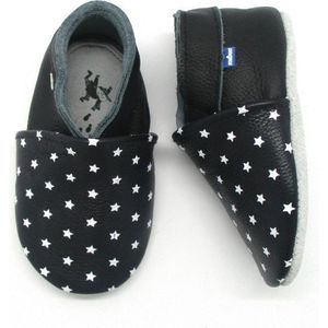 Stabifoot Babysoft babyslofjes zwart sterren  12-18 m