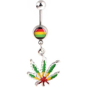 Fako Bijoux® - Navelpiercing - Weed - Jamaica