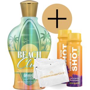 Devoted Creations - Beach Club + 2 Your Sun Shots + 2 Verfrissingsdoekjes