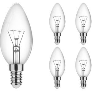 Technik E14 Gloeilamp - Extra Warm Wit - 25W - 160lm - Kaarslamp B35 - 5 stuks