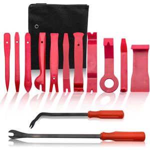 13-delig Auto Auto Trim Removal Tool, Deurpaneel Window Moulding Bekleding Bevestigingsclip Removal Tool Kit set - 2 Bevestigingsverwijderaars inbegrepen