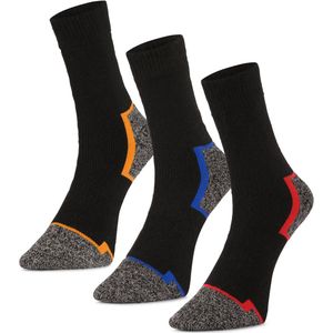 Alpaca-wollen sokken (Maat 41-47) - 3 Paar - Dik - Zwart - Winter sokken - Warme sokken - Dikke sokken - American Alpaca - Mannen