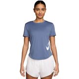 Nike tempo swoosh dri-fit in de kleur blauw.