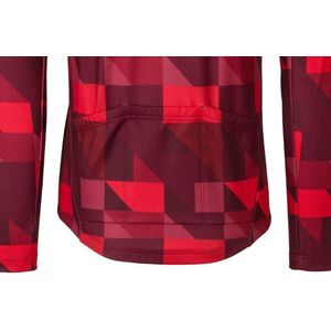AGU Triangle Stripe Fietsshirt Lange Mouwen Essential Heren - Red - M