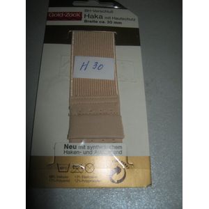 Haka BH sluiting verlenger 1-delig 30mm breed beige